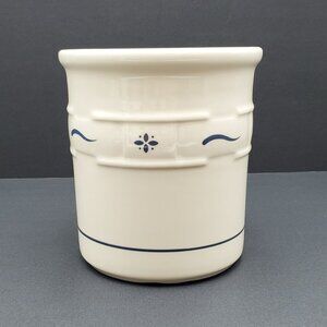 Longaberger Woven Traditions Classic Blue Utensil Crock Utensil Holder